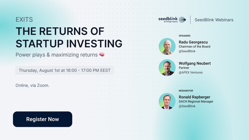 EXITS: the returns of startup investing. Power plays & maximizing returns | Webinar 